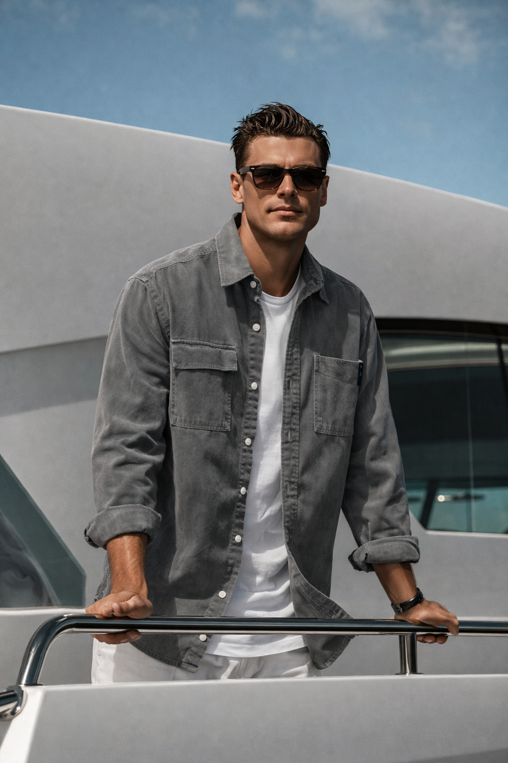 Aydin | Long Sleeve Shirt with Pockets