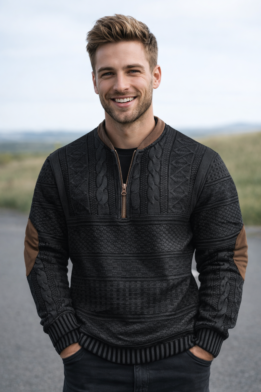 BOSSHARD | Sweater with Zipper Detail