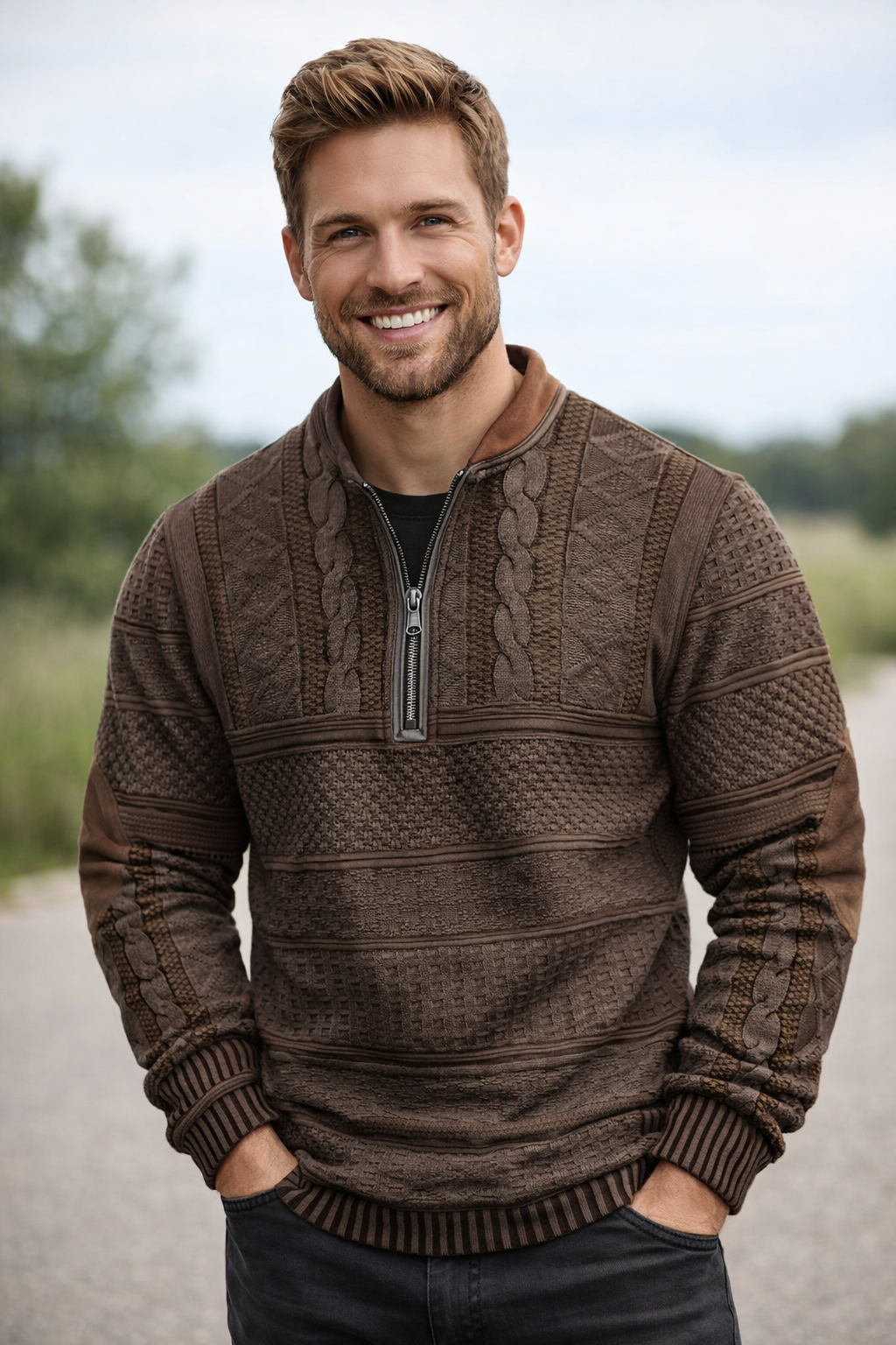 BOSSHARD | Sweater with Zipper Detail