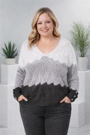 Renilda | Elegant Knit Sweater with V-Neck