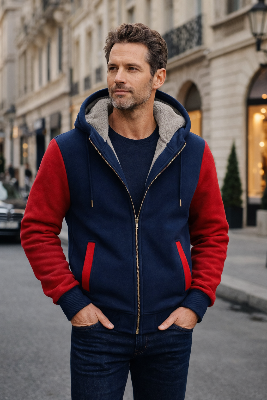 Roque - Structured Jacket with Hood and Zipper