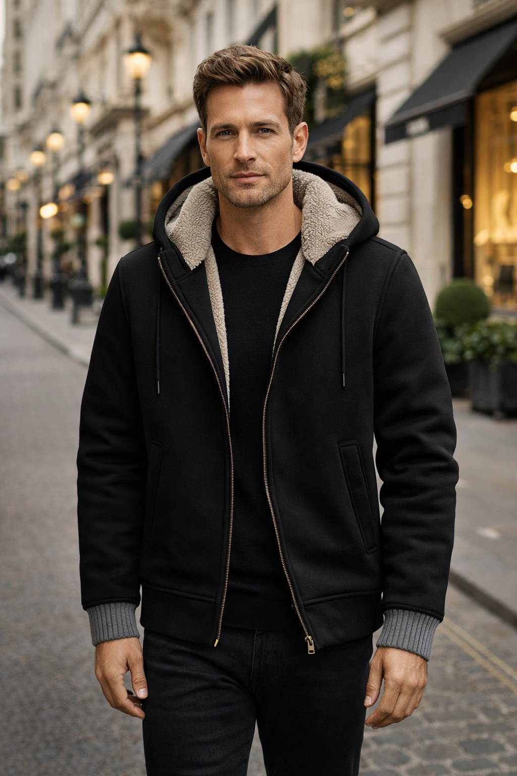 Roque - Structured Jacket with Hood and Zipper