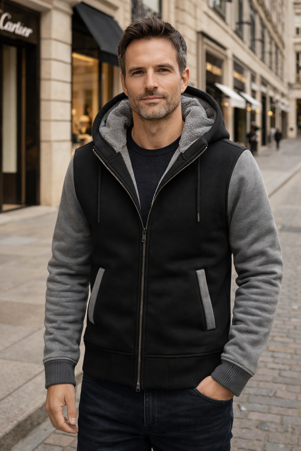 Roque - Structured Jacket with Hood and Zipper
