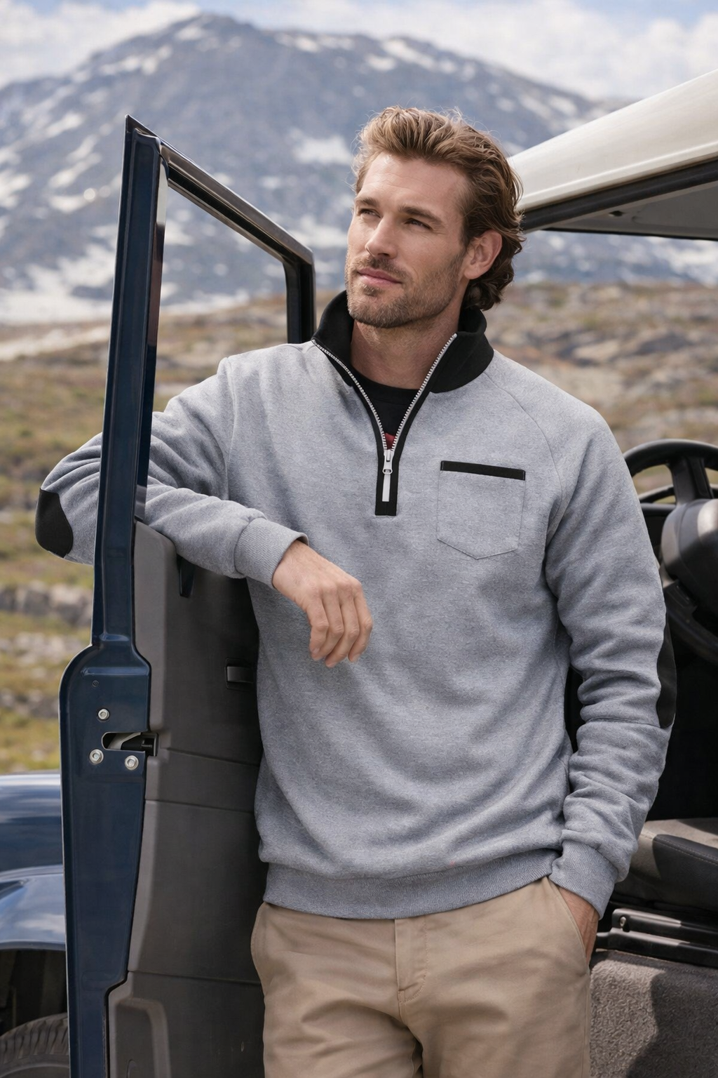 Lovas | Men's Pullover with Half-Zip