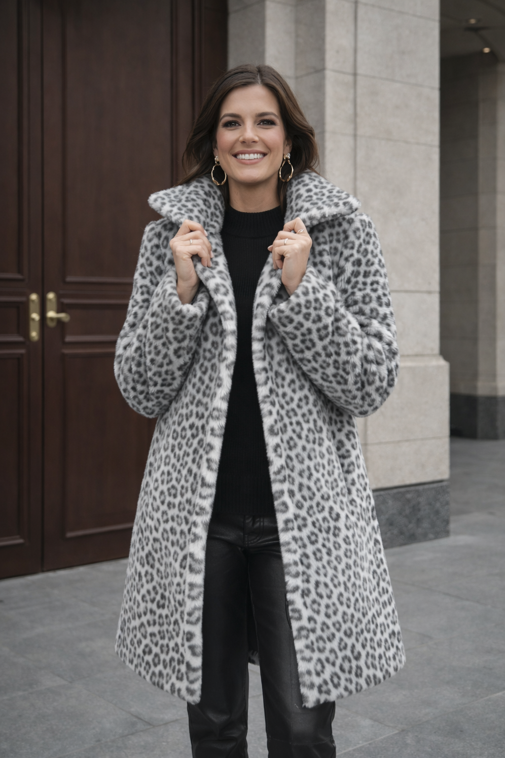 Lima | Leopard Print Midi Jacket