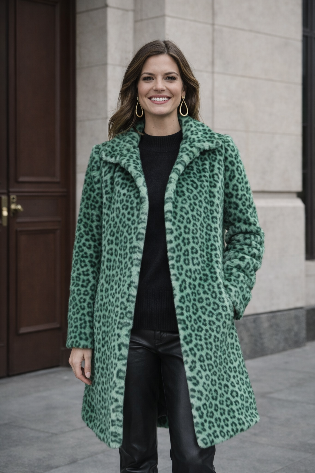 Lima | Leopard Print Midi Jacket