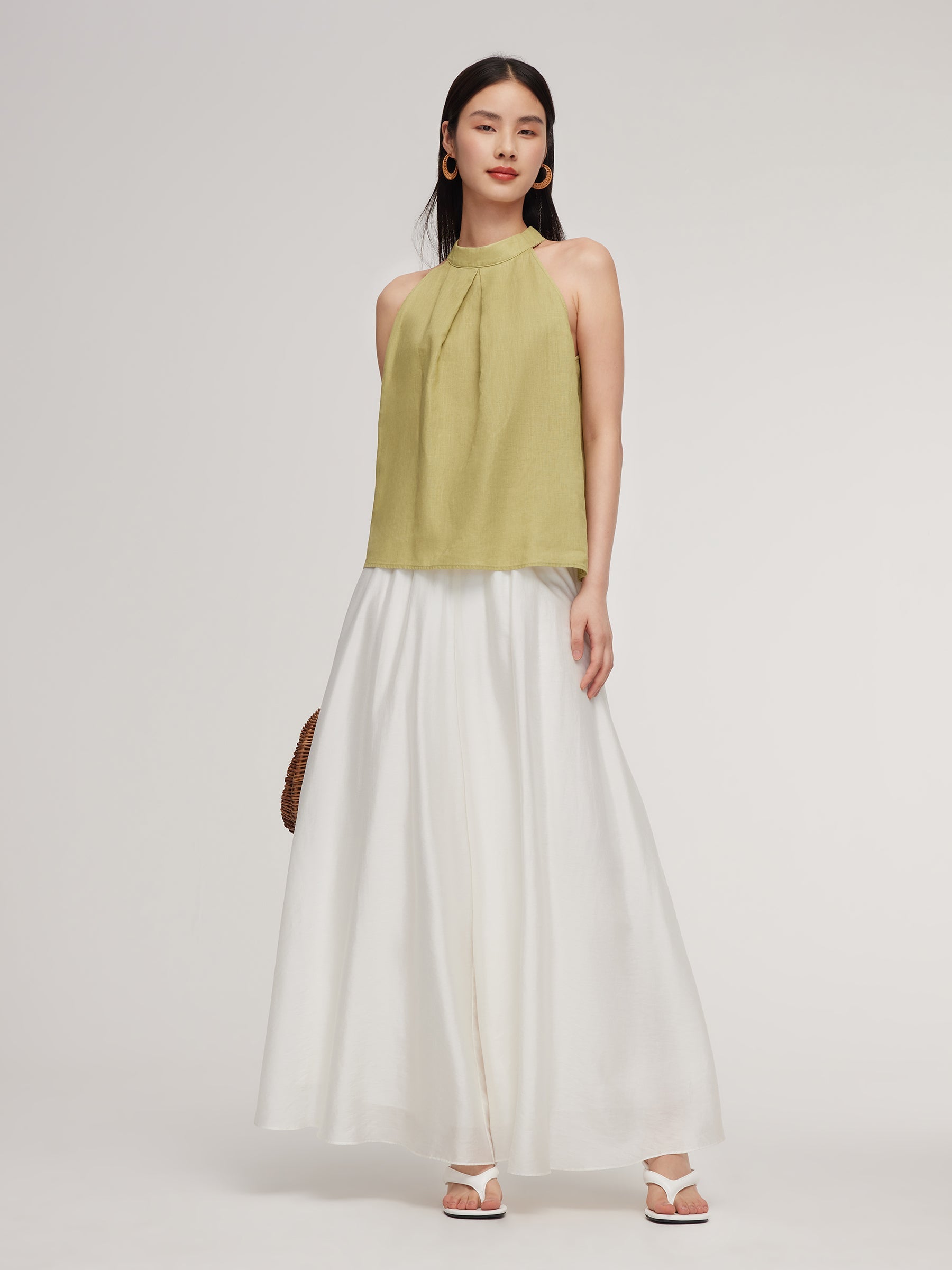 100% Linen Women's Halter Top