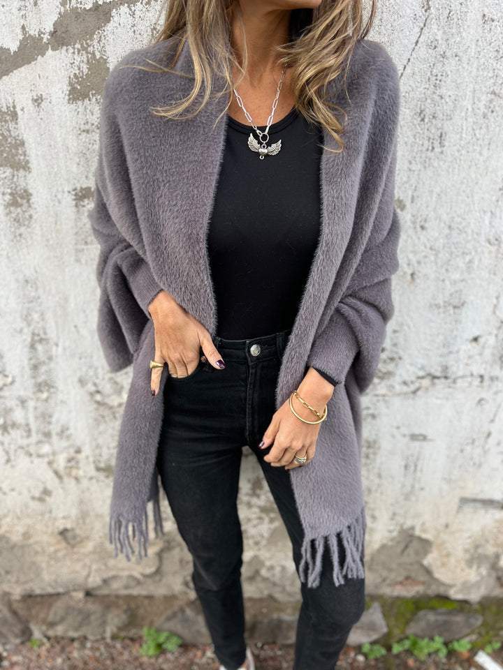 Saiina | 🔥Limited time -58%🔥Long sleeve coat with pom-poms for women【Factory direct sale】