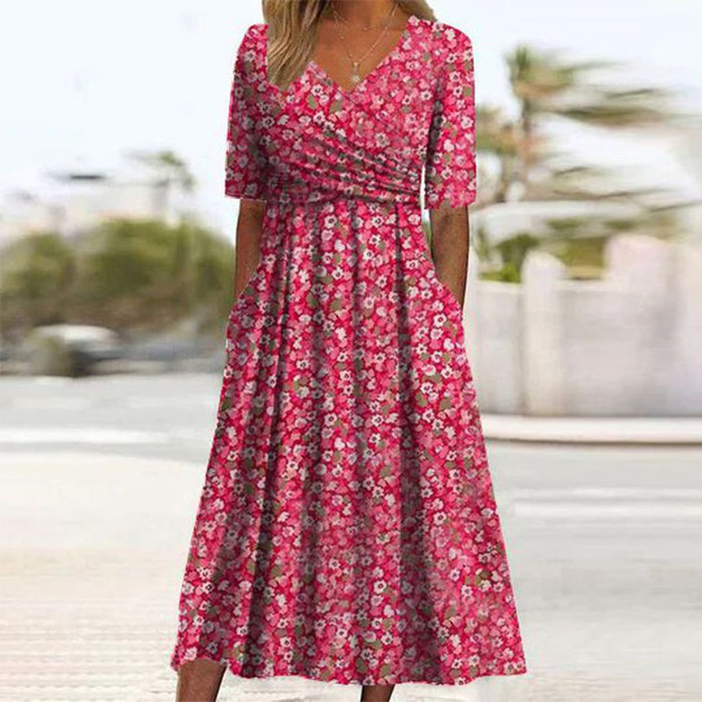 Flower Love Short Sleeve Dress