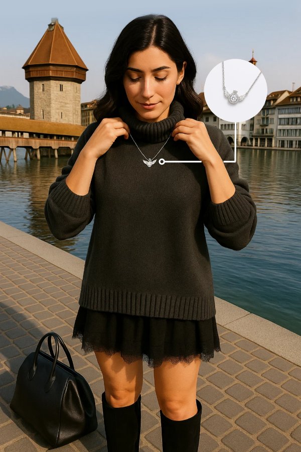 Élvara | Knit Dress & Turtleneck Sweater Set