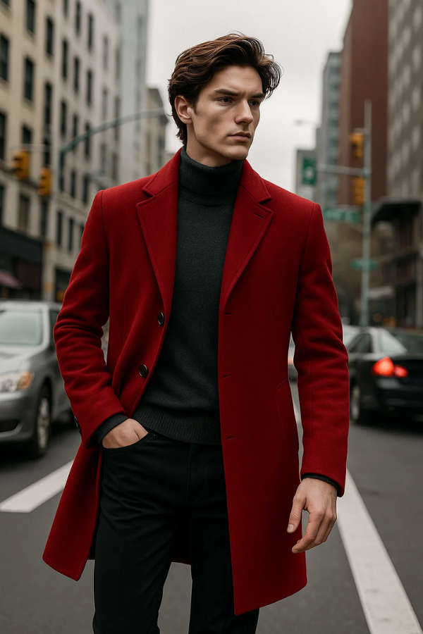Karlo | Single-Breasted Solid Color Jacket