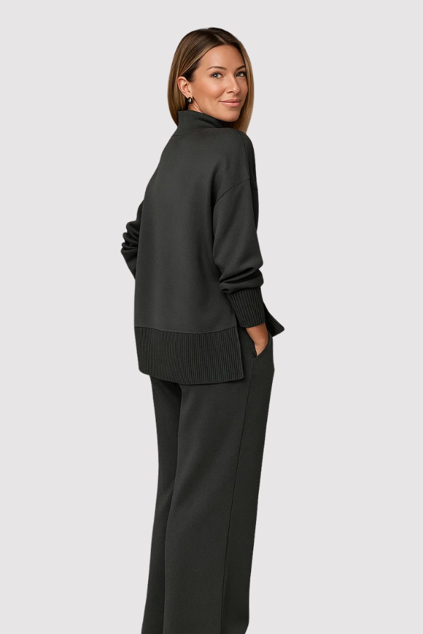 Lara | Knitted Loungewear Set with Turtleneck