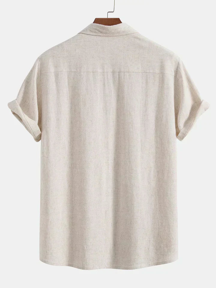 Booker – Linen Blend Shirt with Straight Pants