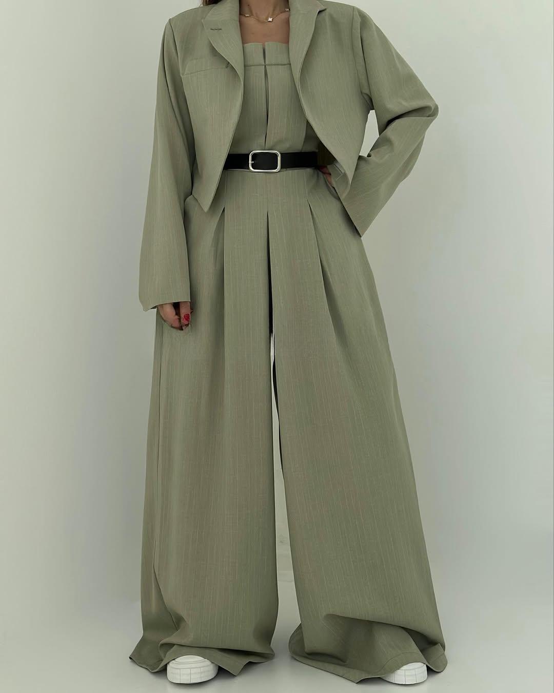 Lauralie | Strapless Blazer-Style Jumpsuit