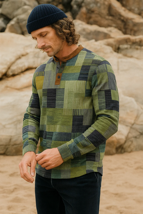 Aubert | Elegant Henley Shirt