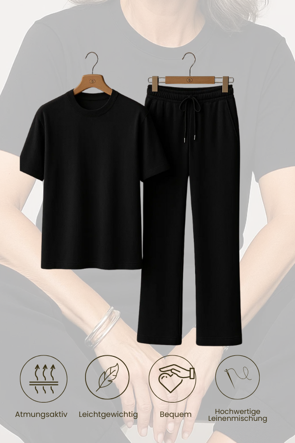 Kari | Short Sleeves & Pants Two-Piece Set