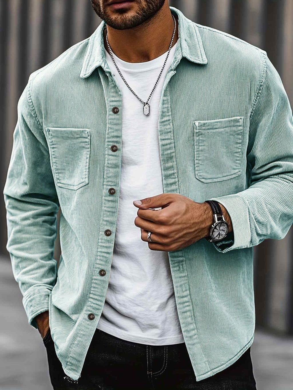 Johan | Men's Cord Shirt Jacket