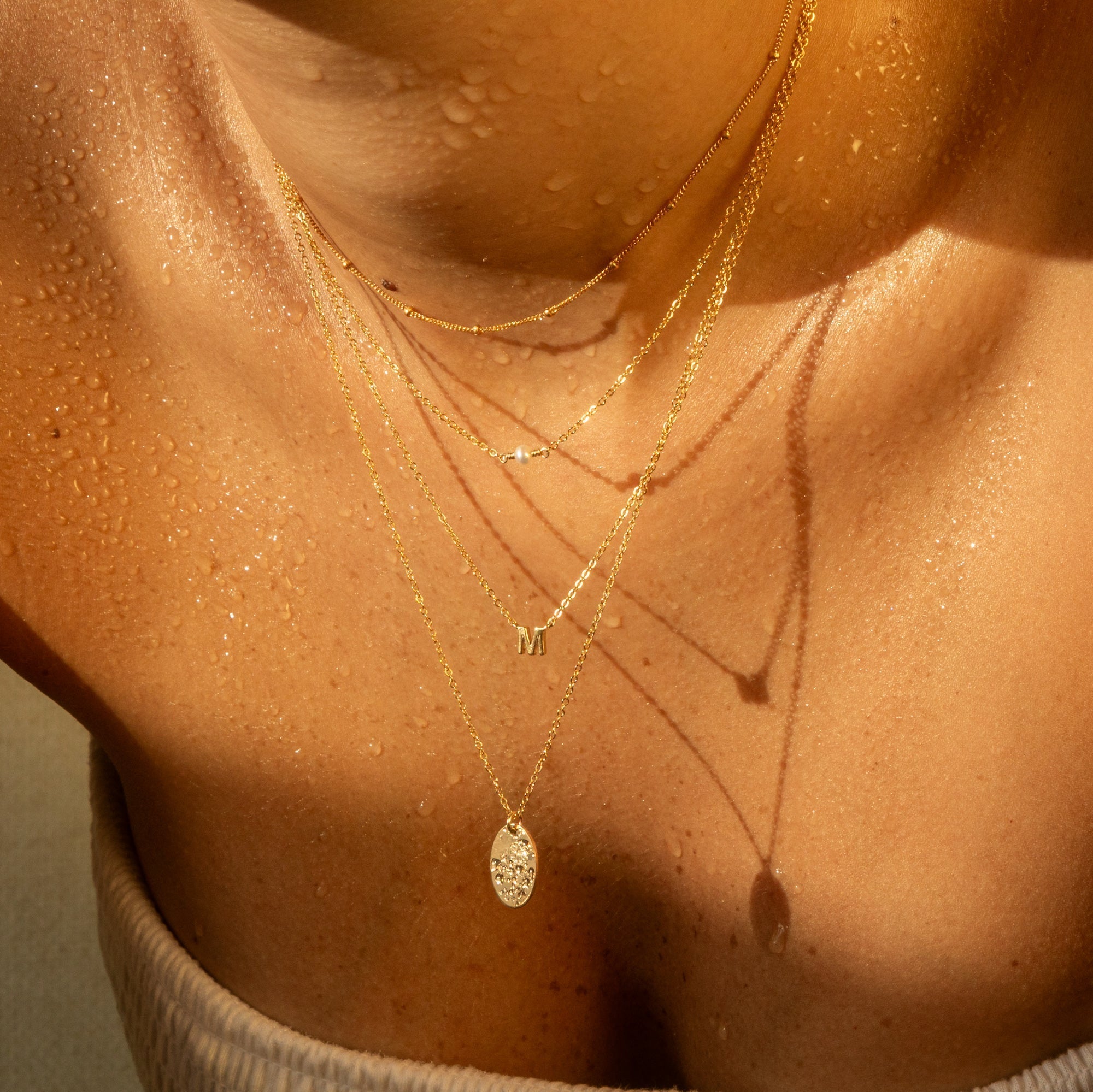 Small Initial Necklace