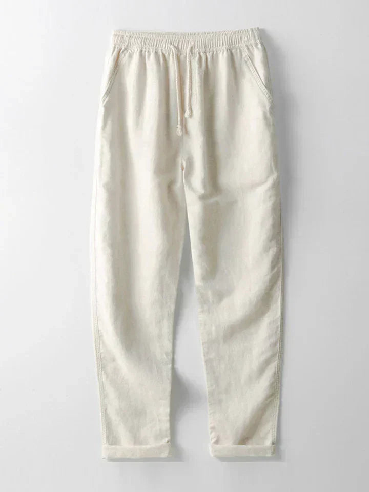 Booker – Linen Blend Shirt with Straight Pants