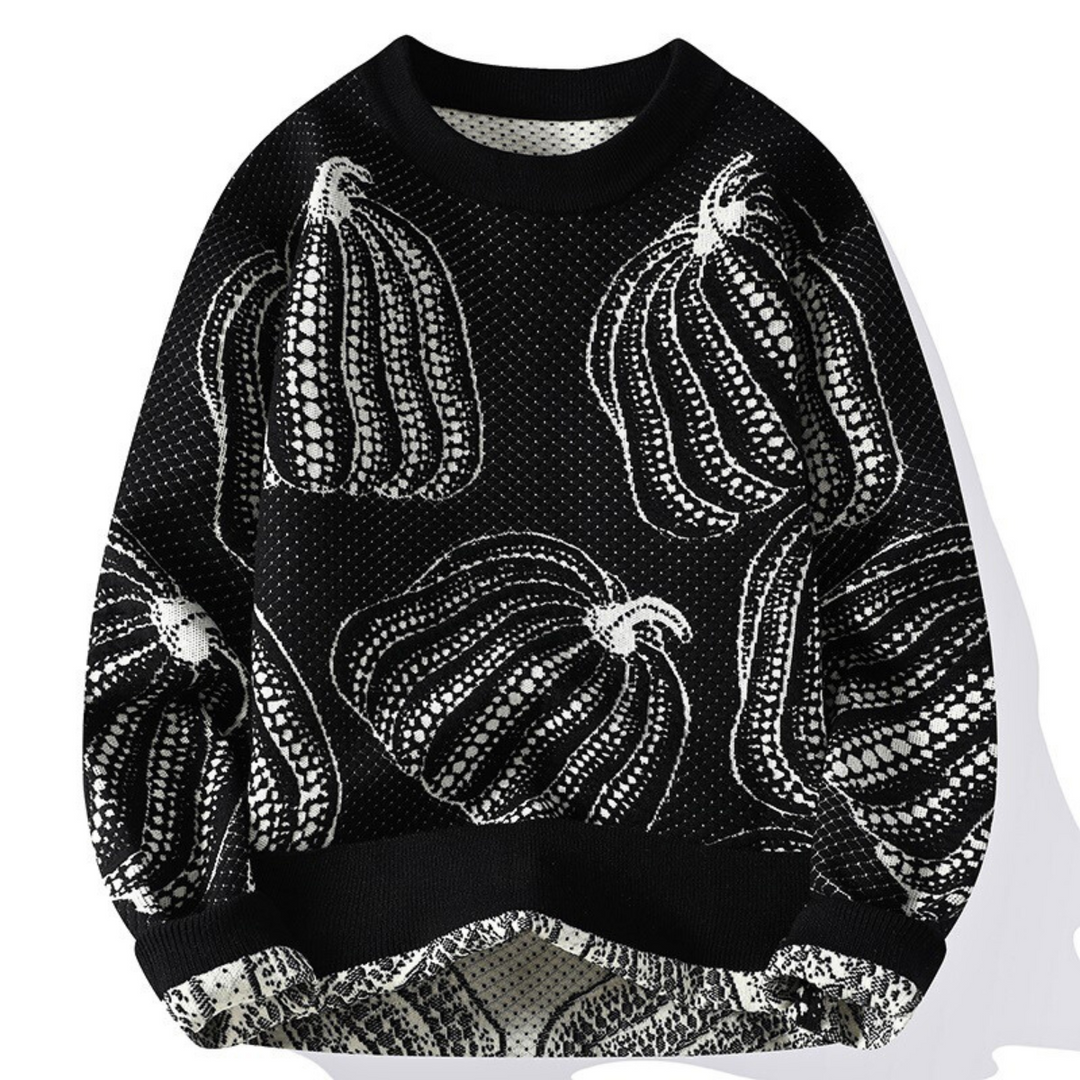 Rinaldo – Casual Knit Sweater in Pumpkin Look