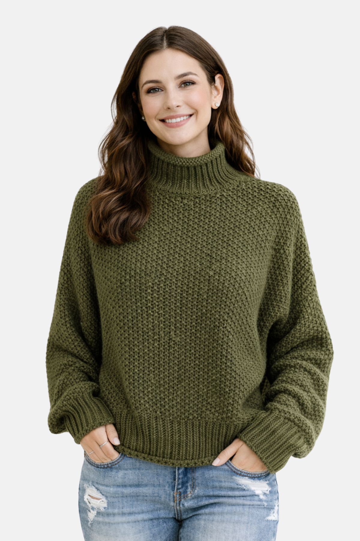 Olivia | Pullover with High Collar