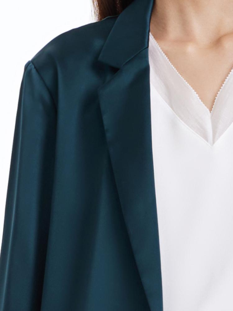Women's Triacetate Jacket with One Button