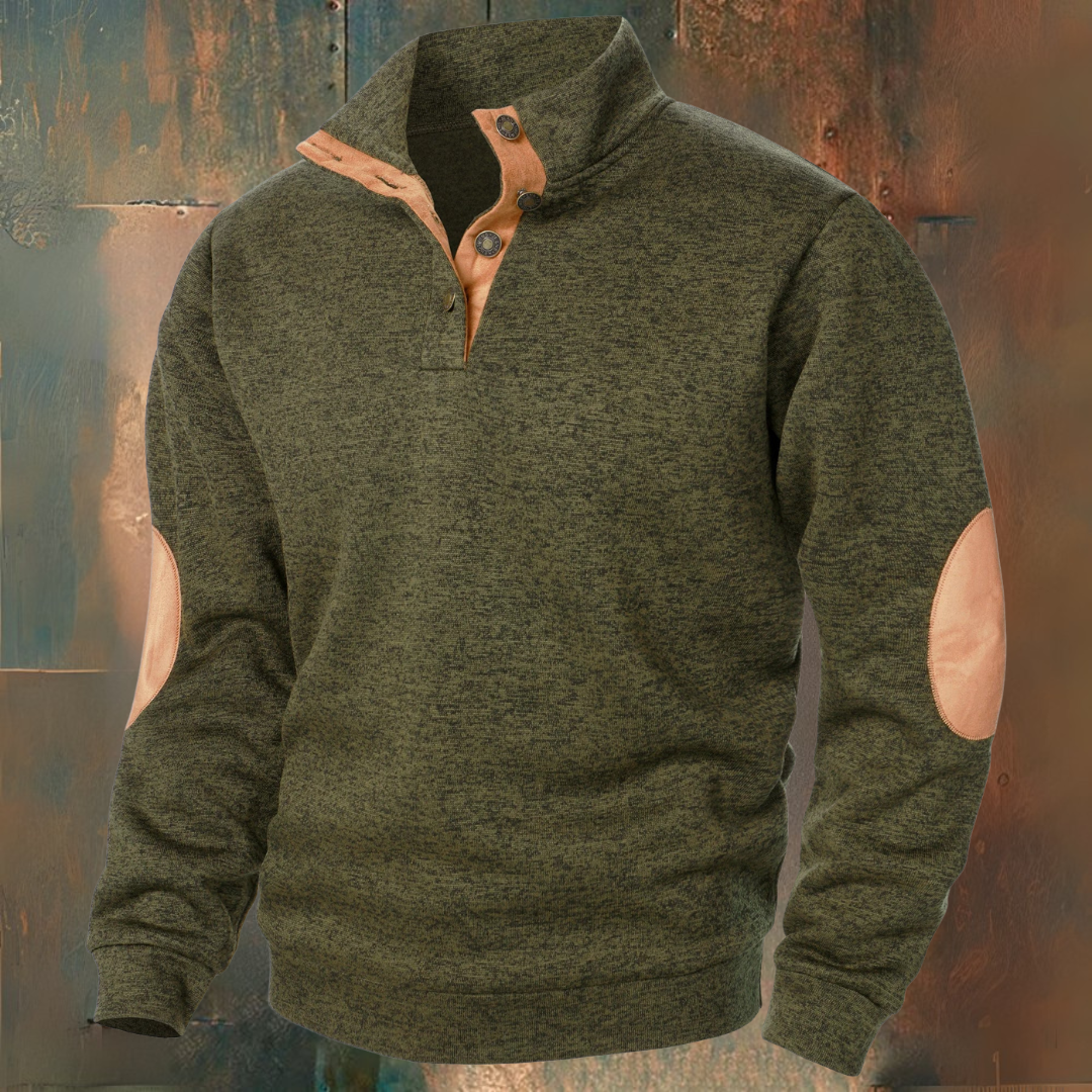 René | Sweater with Suede Details