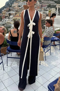 Talia | Set with Slit Top and Elastic Pants