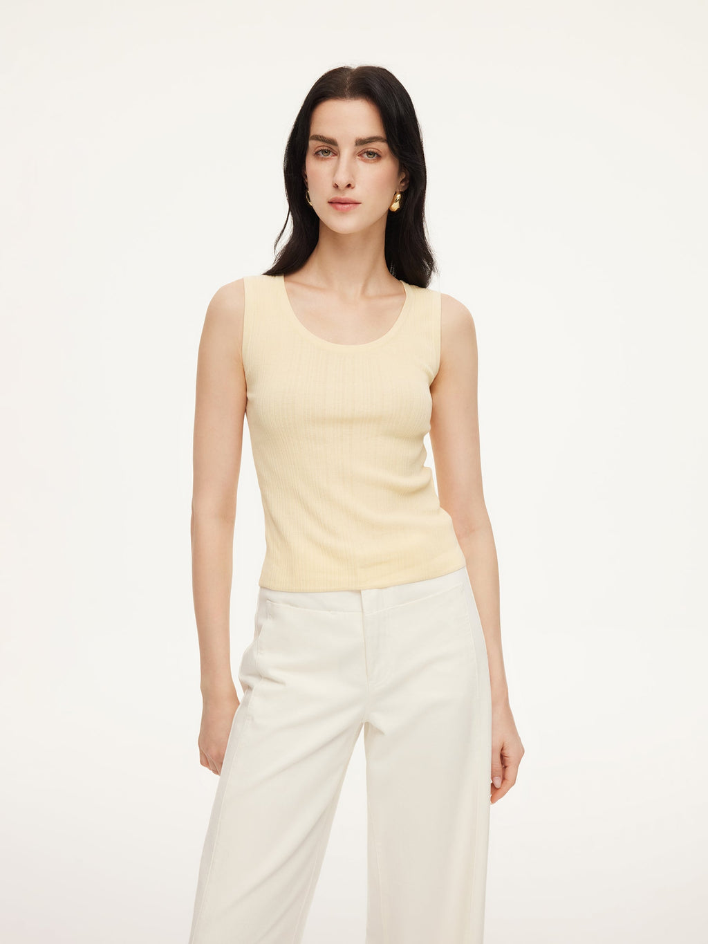 Women's Cotton Top with Mulberry Silk