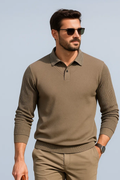 River | Striped Lapel Fake Two-Piece Shirt