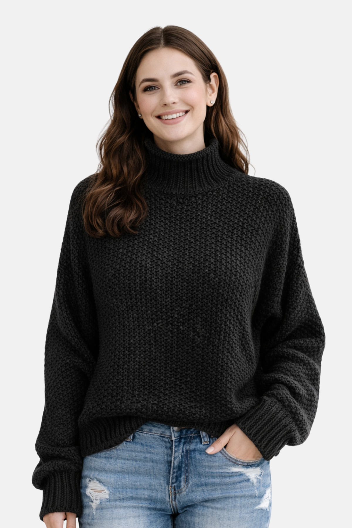 Olivia | Pullover with High Collar