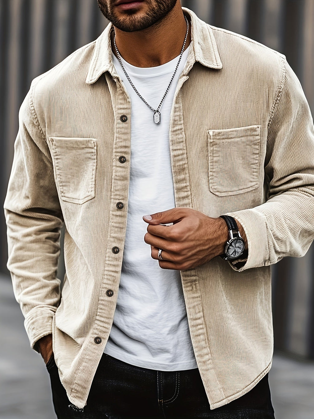 Johan | Men's Cord Shirt Jacket