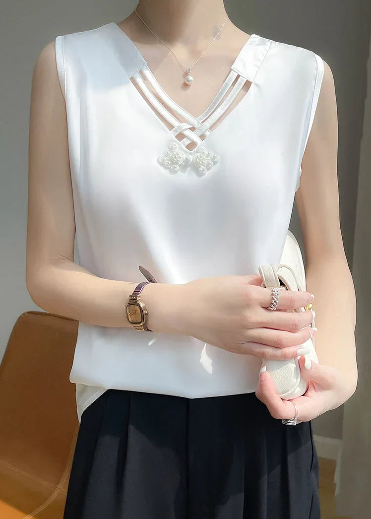 Abby | Sleeveless V-Neck Tank Top