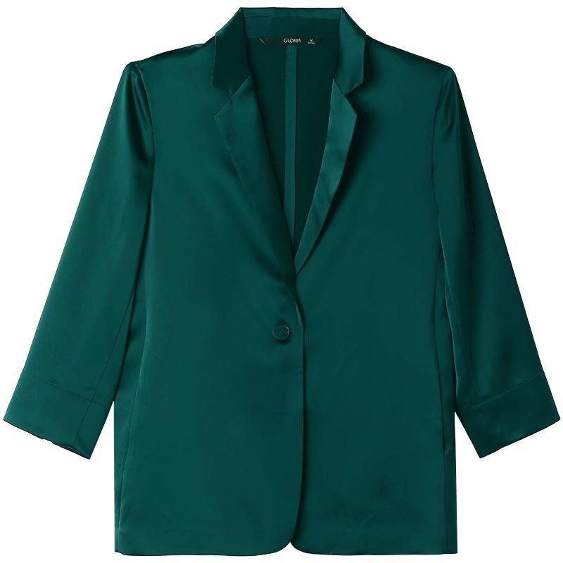 Women's Triacetate Jacket with One Button