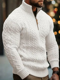 Rabada | Pullover with Half Zipper and Stand-Up Collar