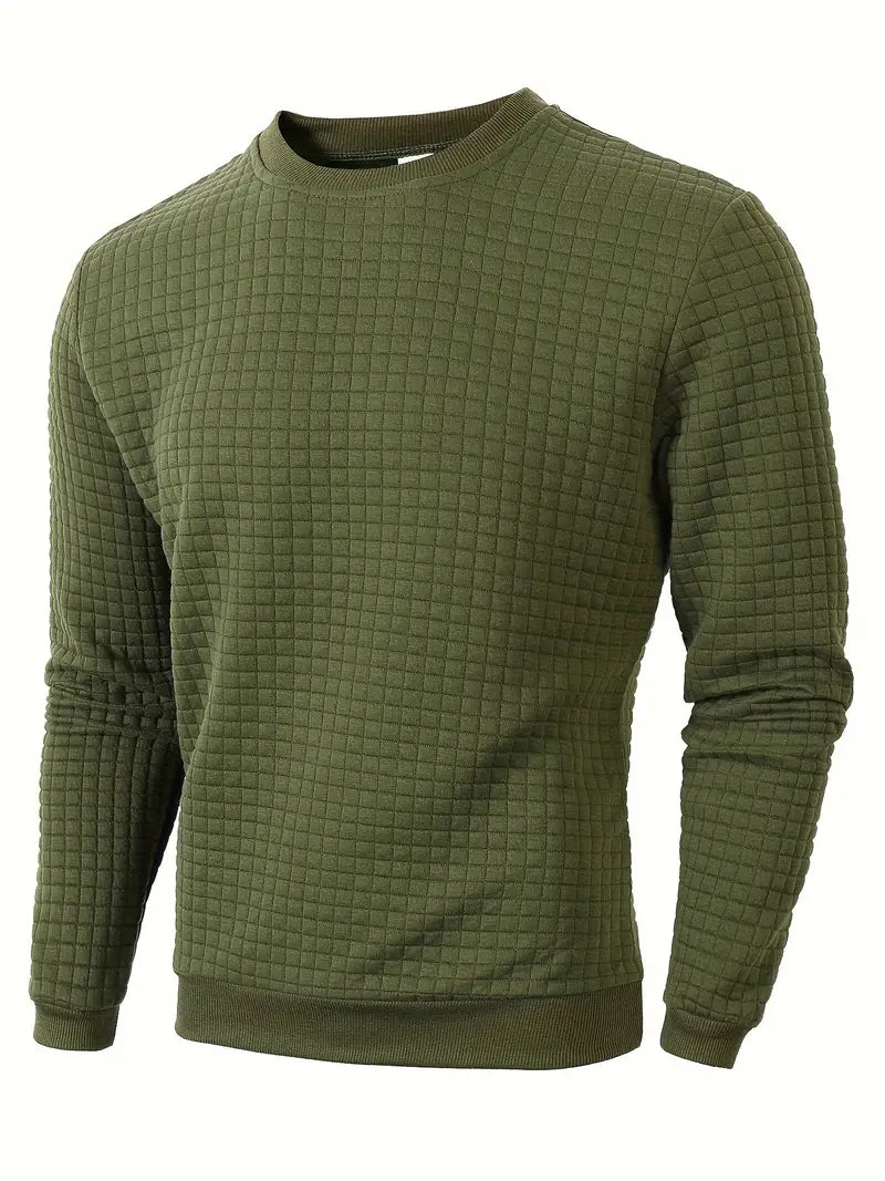Andreas Herren Pullover – Boho Plaid, Long Sleeve, Cozy
