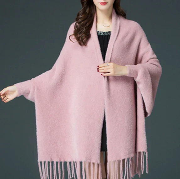 Saiina | 🔥Limited time -58%🔥Long sleeve coat with pom-poms for women【Factory direct sale】