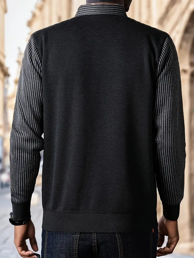 Leroy - Casual Sweater with Long Sleeves in Knit