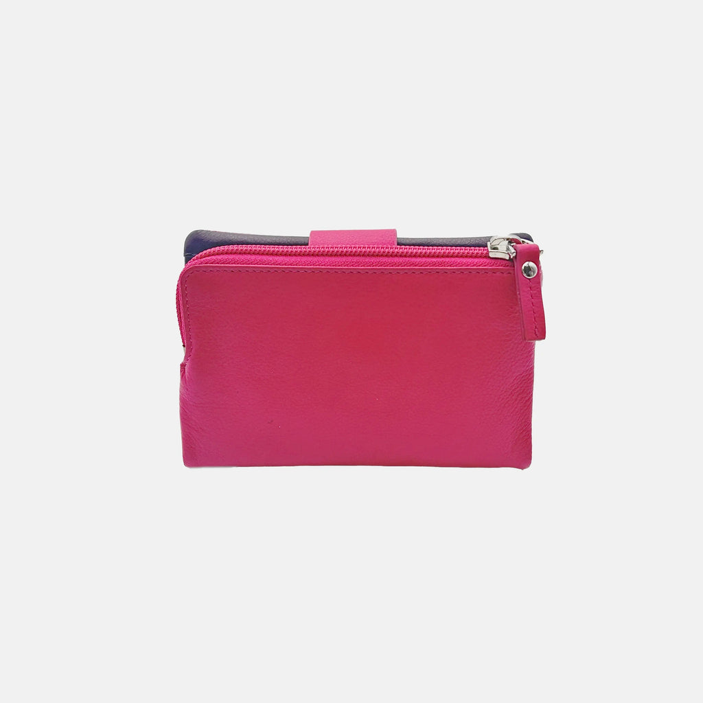 6046 Women's Wallet Fuchsia/Blue