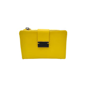 6046 Women's Wallet Yellow/Dark Brown