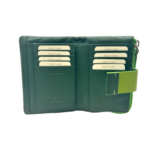 6046 Women's Wallet Green/Green