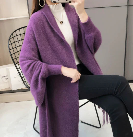 Saiina | 🔥Limited time -58%🔥Long sleeve coat with pom-poms for women【Factory direct sale】