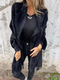 Saiina | 🔥Limited time -58%🔥Long sleeve coat with pom-poms for women【Factory direct sale】