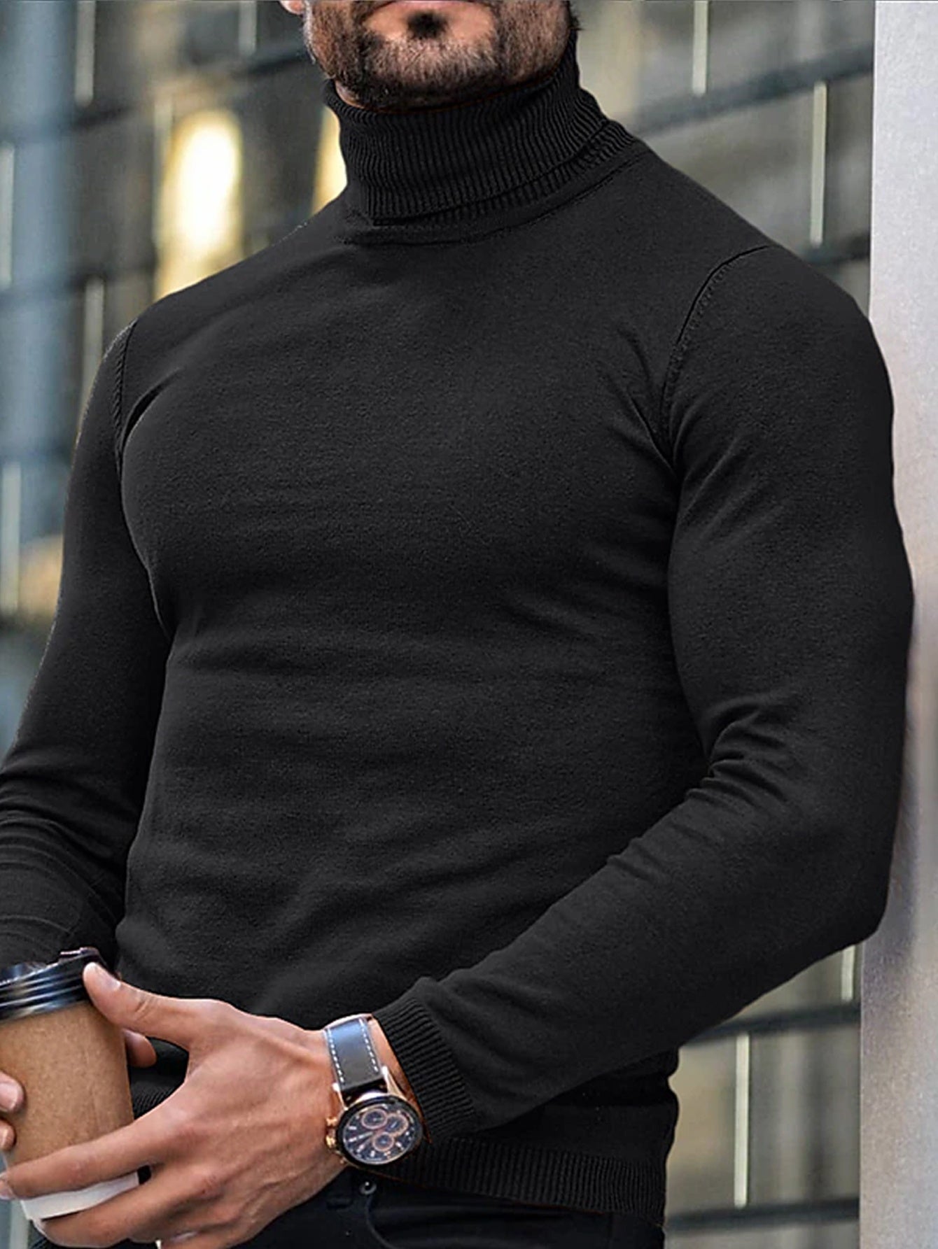Koef | Turtleneck Pullover with Urban Winter Look