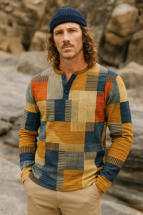 Aubert | Elegant Henley Shirt