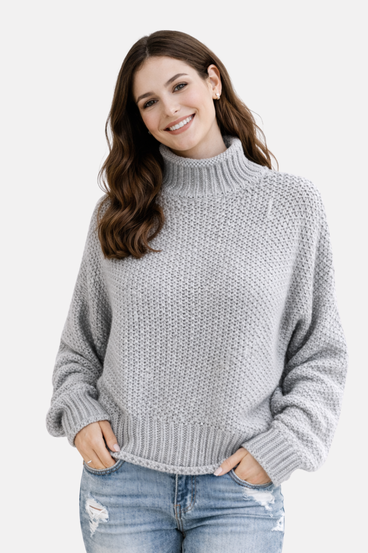 Olivia | Pullover with High Collar