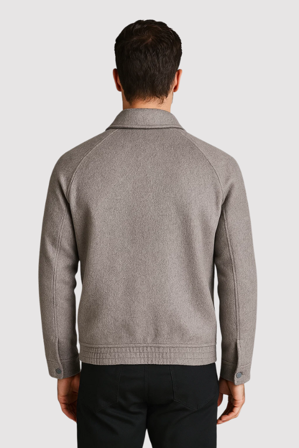 Baron | Wool Blend Zip-Up Jacket