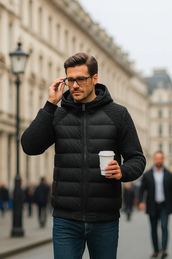 Kalen | Padded Men's Jacket with Hood