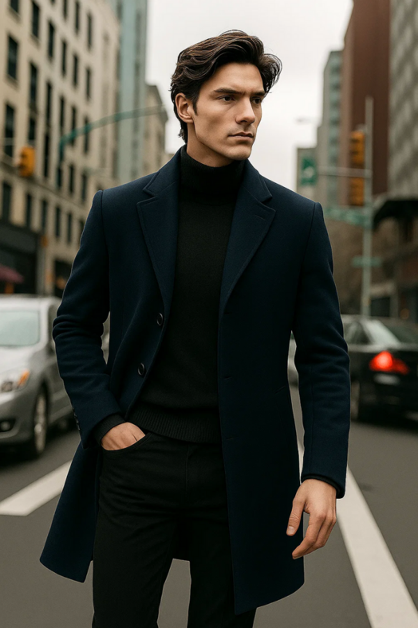 Karlo | Single-Breasted Solid Color Jacket