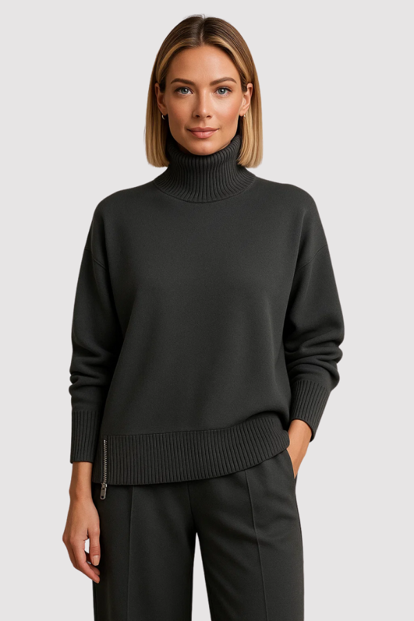 Lara | Knitted Loungewear Set with Turtleneck